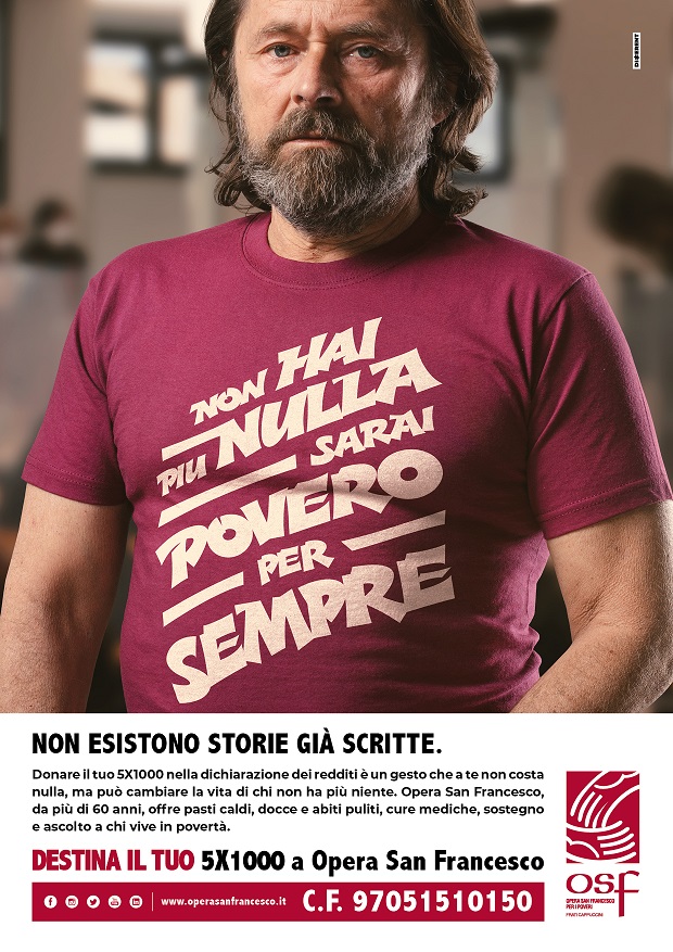uomo campagna stampa